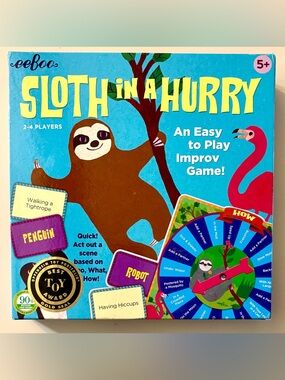 Sloth in a Hurry Board Game - Best Toy Award, Age 5 + and up